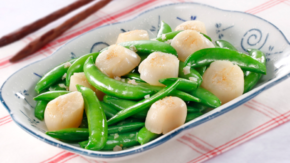 Scallops & Peapods - Seafood