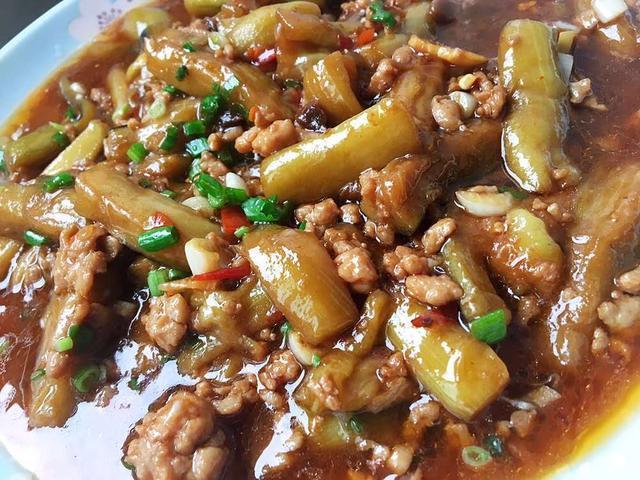 Shreded Pork & Eggplant in Garlic Saurce (Spicy) - Click Image to Close