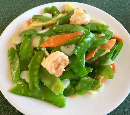Shrimp with Pea Pods - Seafood